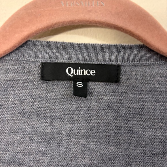 Quince 100% Merino Wool Open Cardigan Sweater Womens S gray cl - Picture 4 of 4